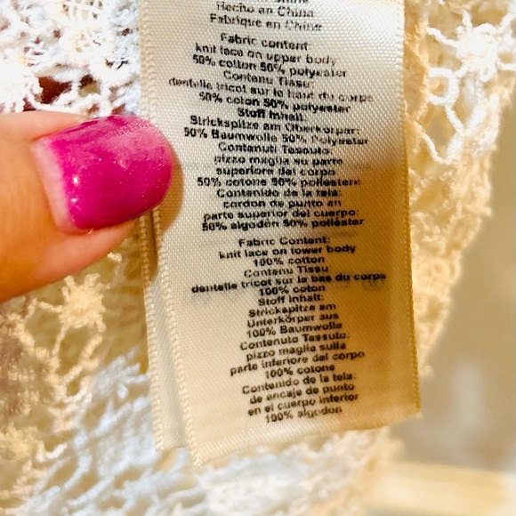 Anthropologie Cream Lace Blouse - Picture 10 of 13